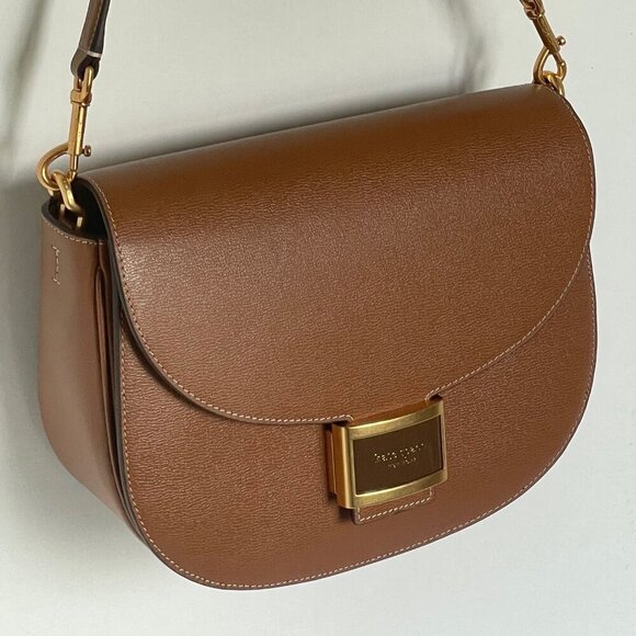 Kate Spade Katy Convertible Saddle Bag Crossbody Brown All Spice Shoulder Straps - Picture 3 of 12